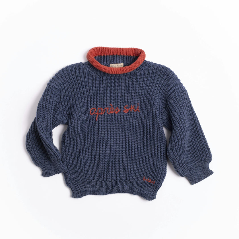 Apres Ski Sweater in Midnight Blue