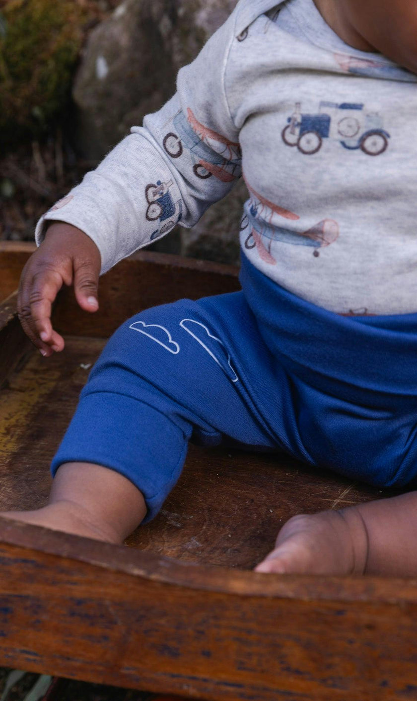 Organic Cotton Evolutive Pants Blue