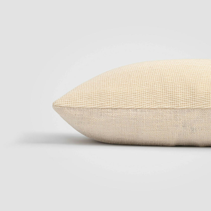 Ivory Chevron Neutral Throw Pillow