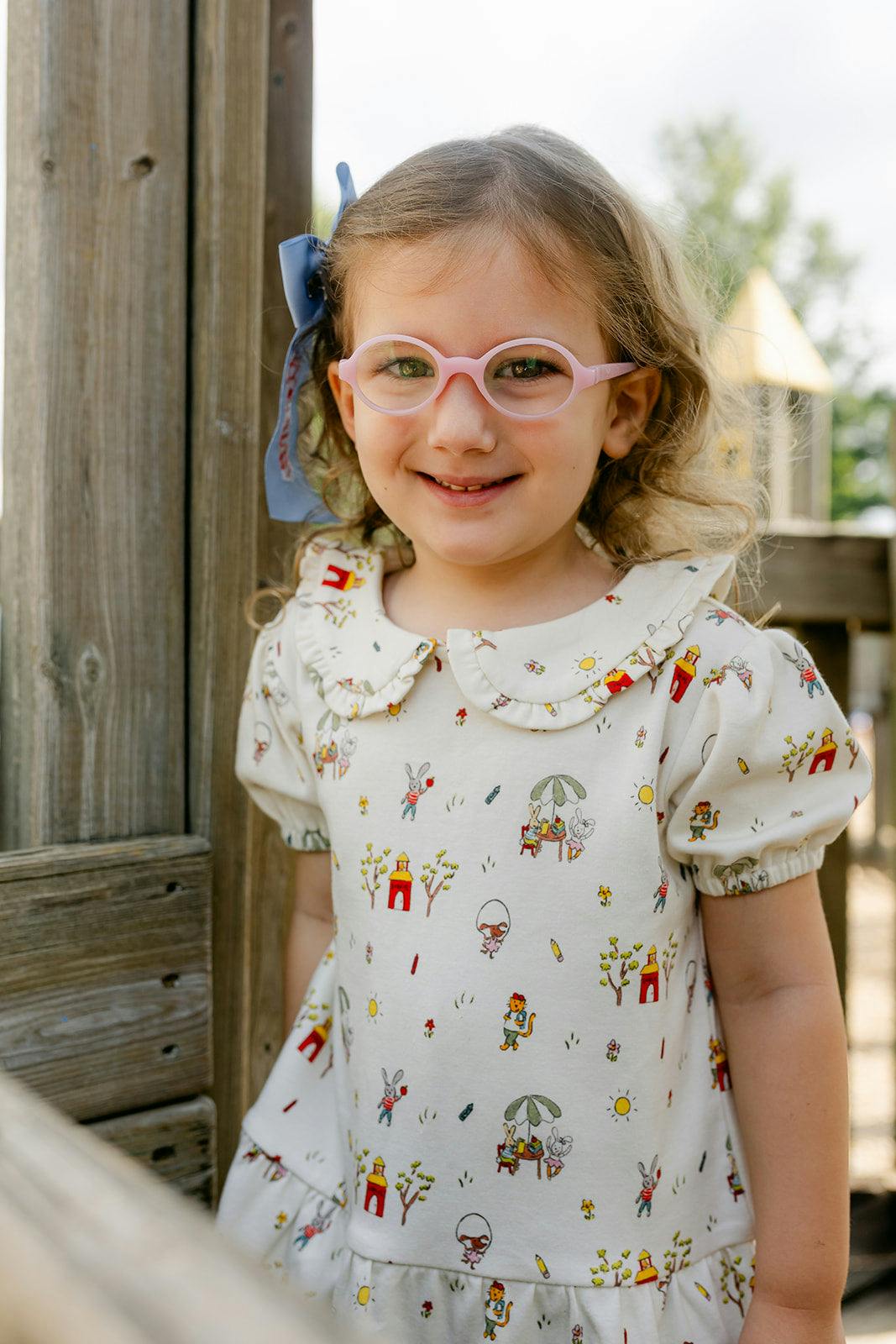 Lily Dress - Schoolyard Print