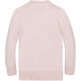 Organic Long Sleeve Tipped Cardigan Sweater, Pink