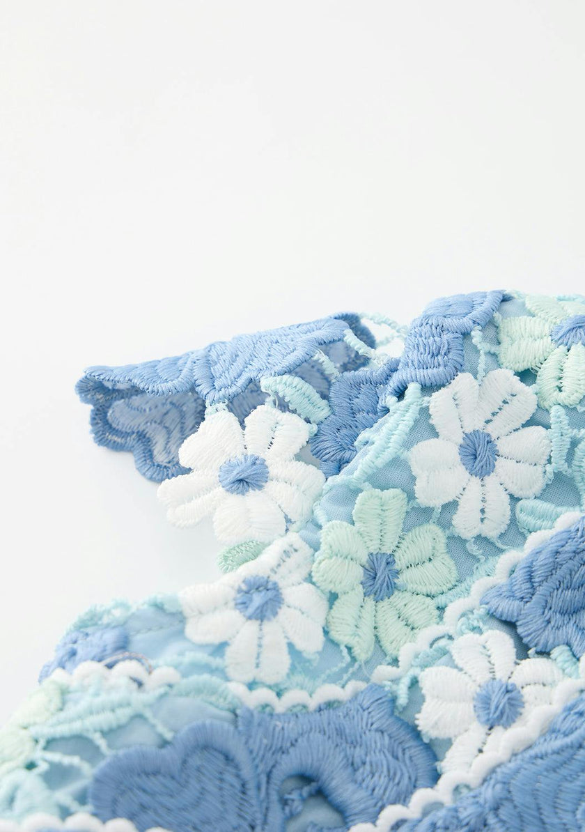 Jade Embroidered Mini Dress (Baby)