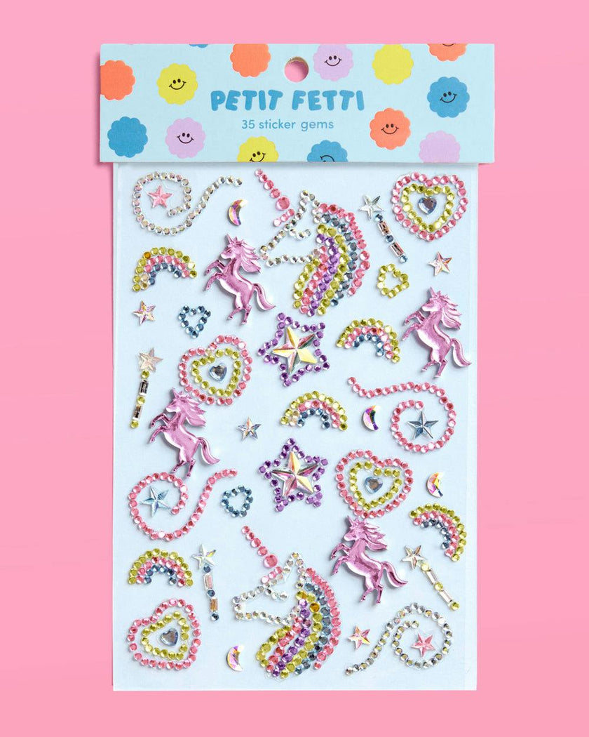 Unicorn Dreams Gem Set - 35 adhesive face gems