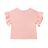 Jersey Ruffle Tee | Rose Pink