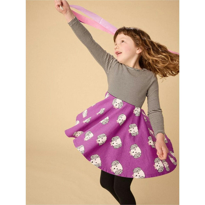 Print Mix Twirl Dress, Multi