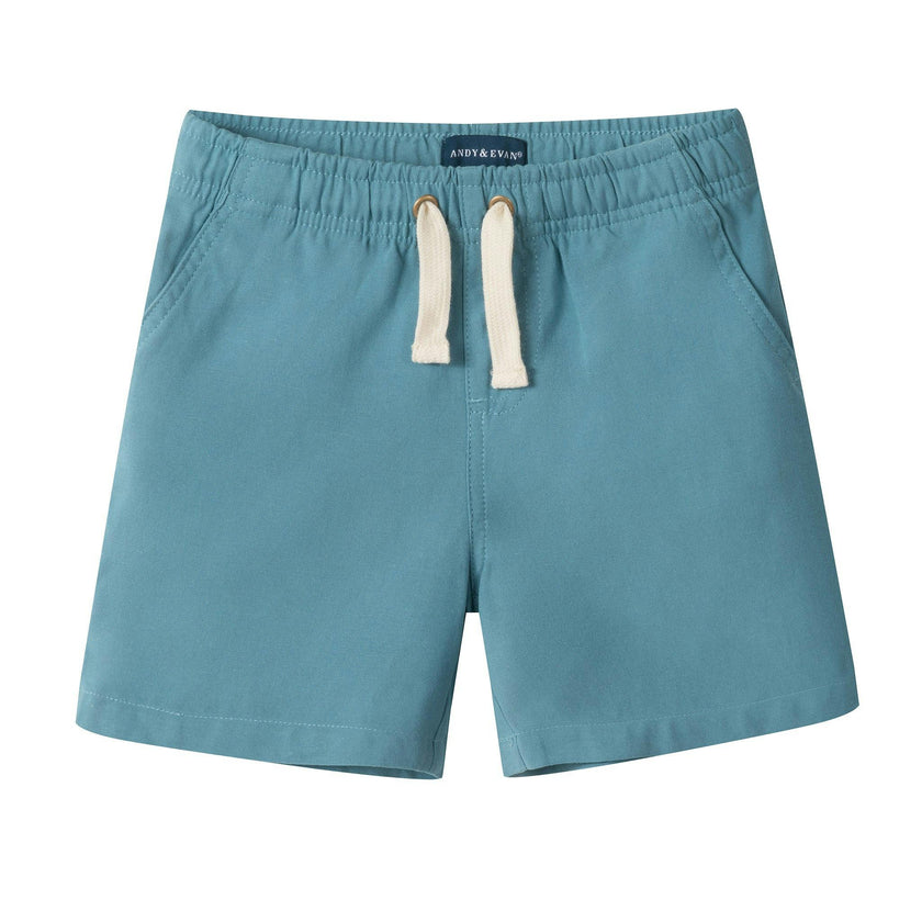 Boys Textured Linen Blend Shorts | Teal