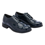 Navy Patent Brogue Dress Shoes