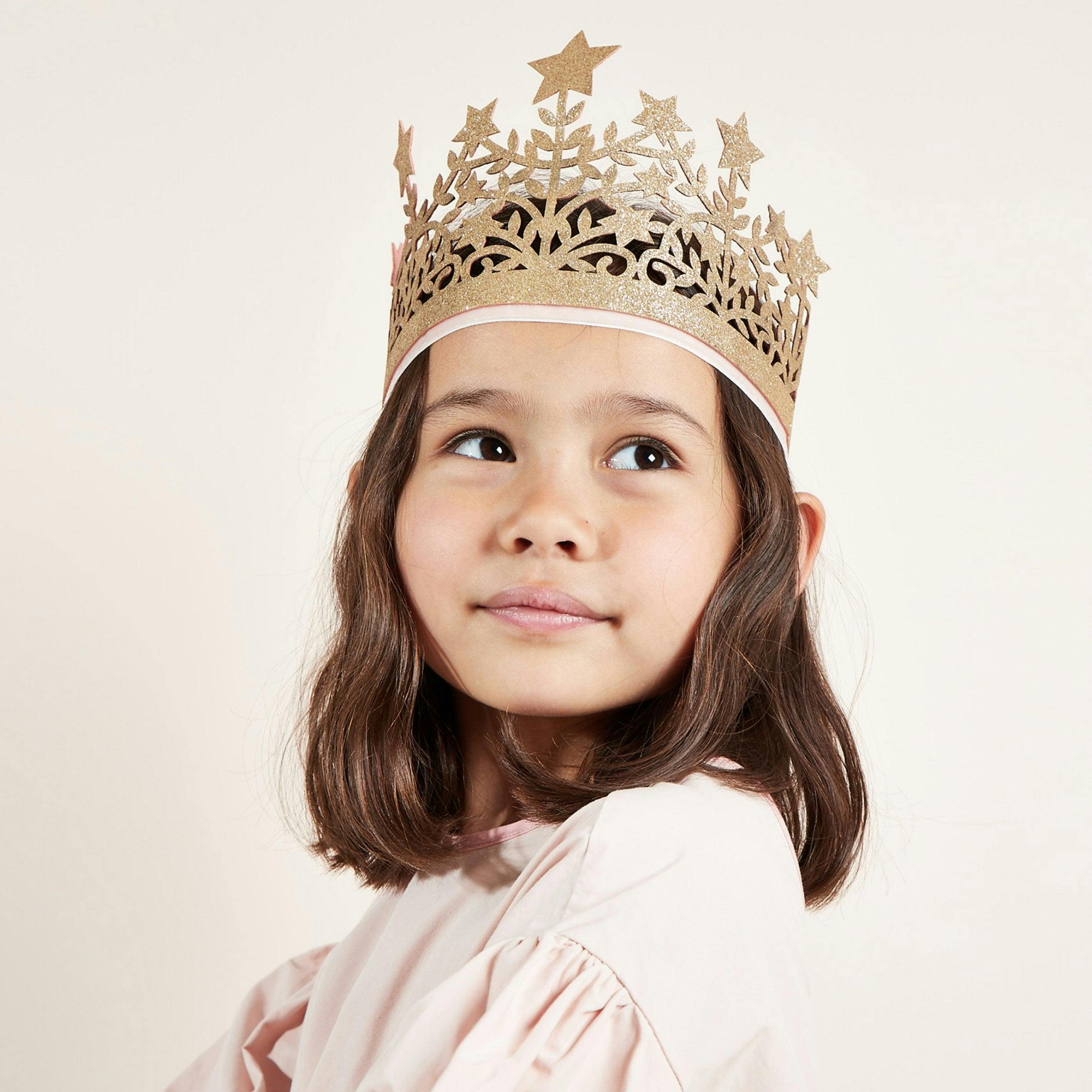 Glitter Fabric Star Crown