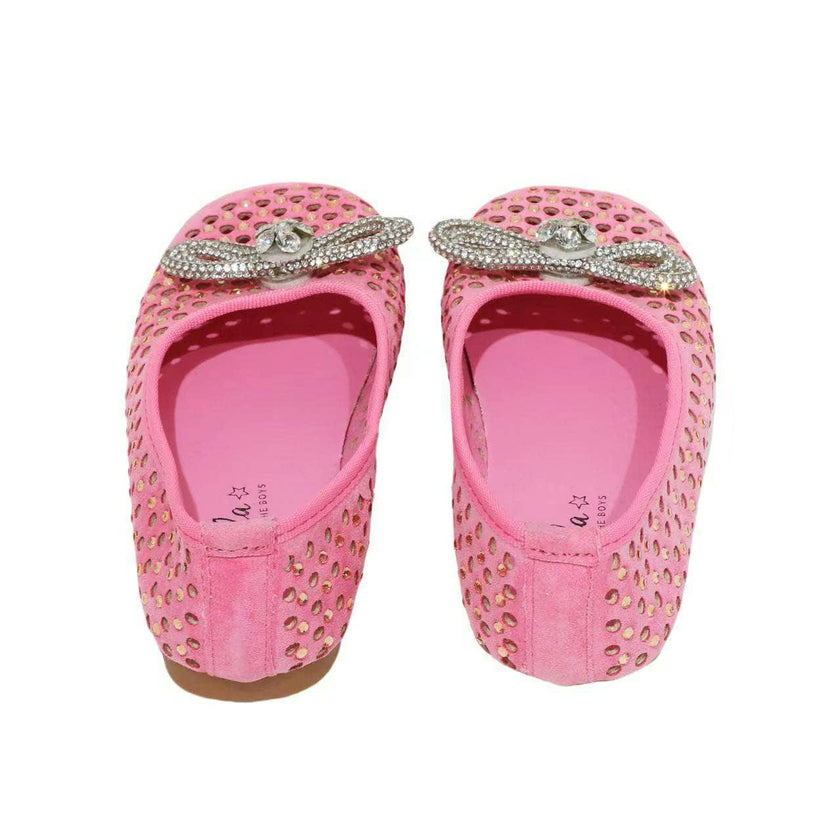 Pink Sparkle Bow Ballet Flat