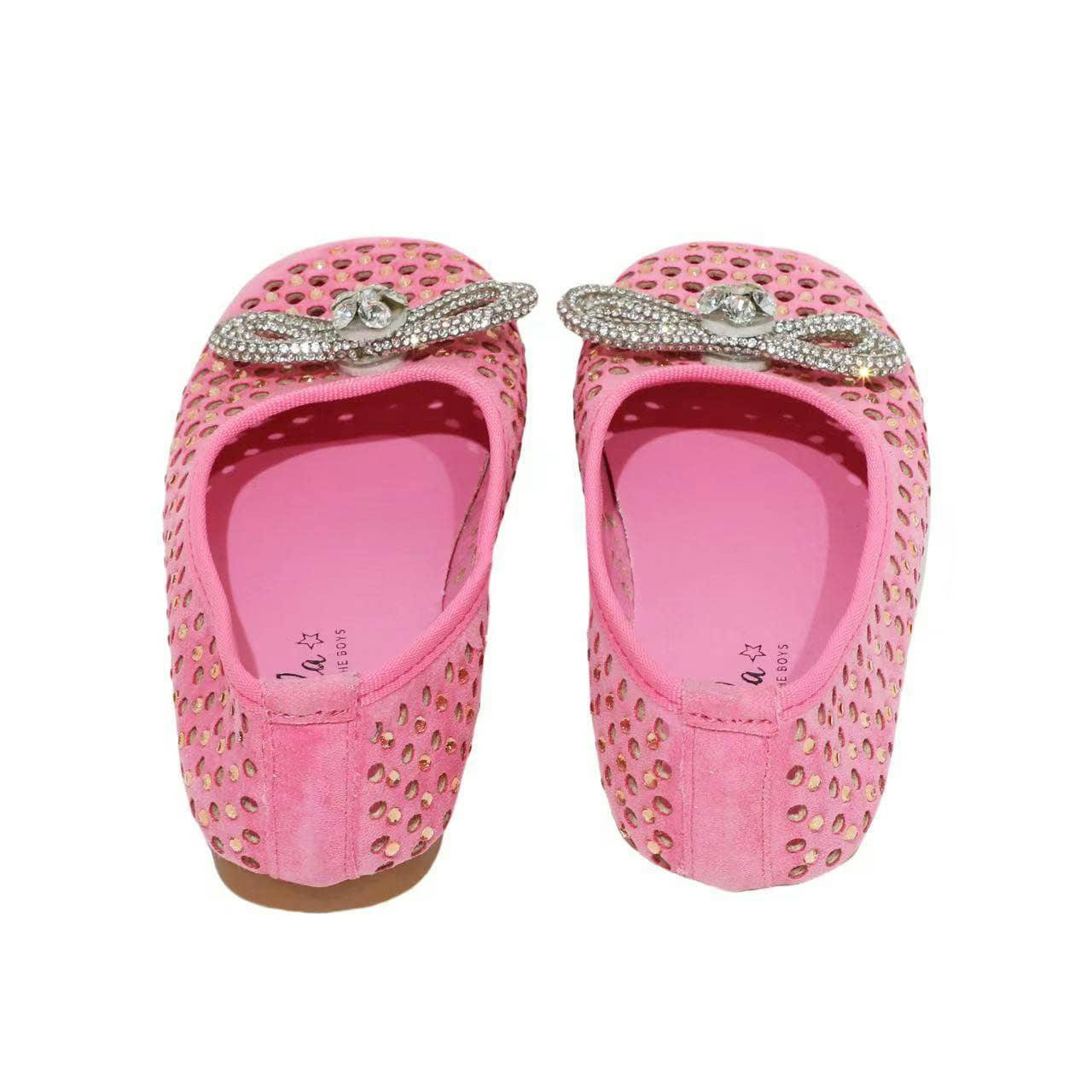 Pink Sparkle Bow Ballet Flat
