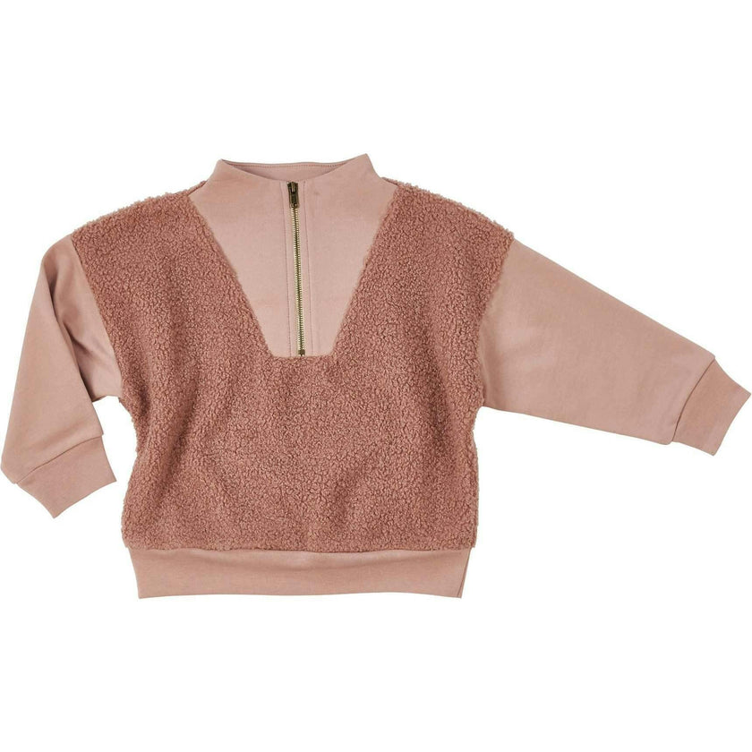 Half Zip Sherpa Pullover
