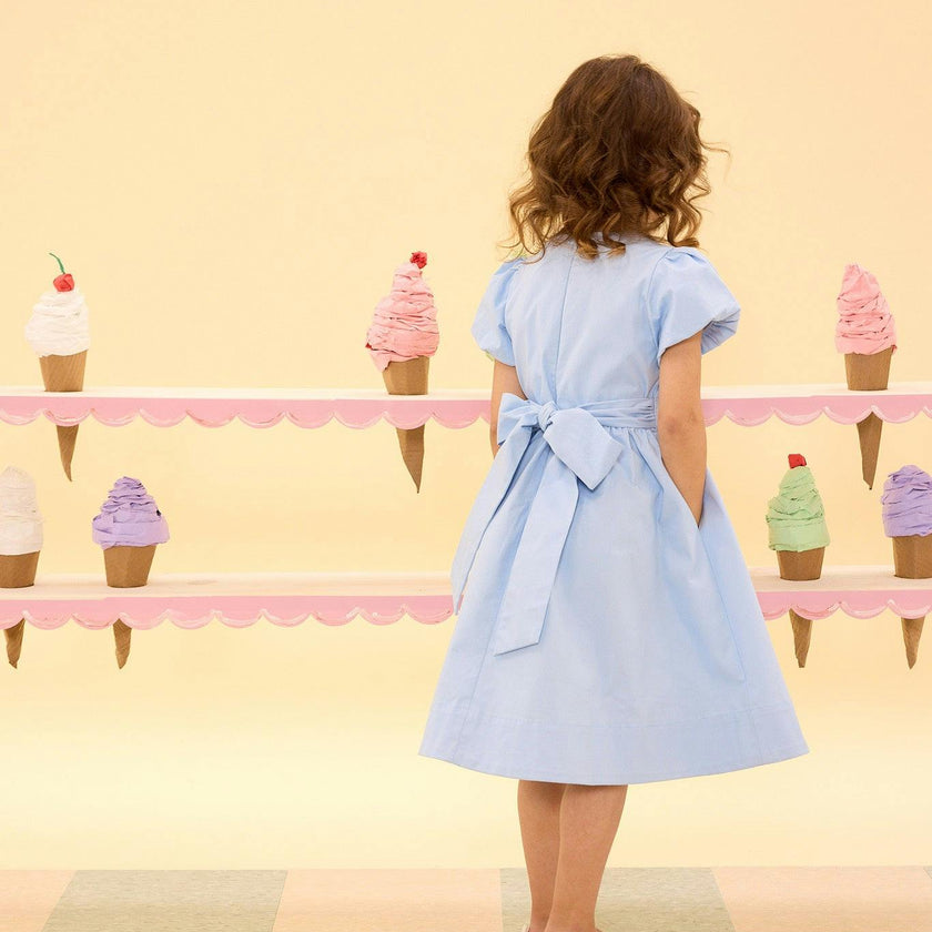 Mini Zella Dress in Sky Blue