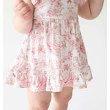 Antoinette Ruffled Twirl Bodysuit Dress