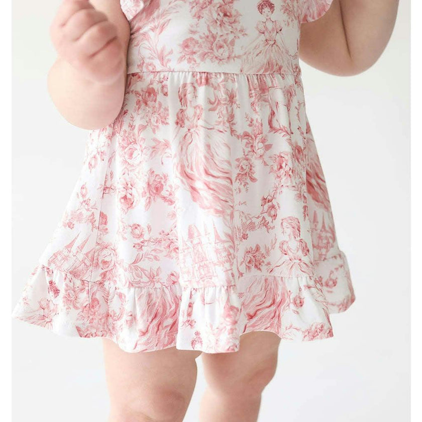 Antoinette Ruffled Twirl Bodysuit Dress