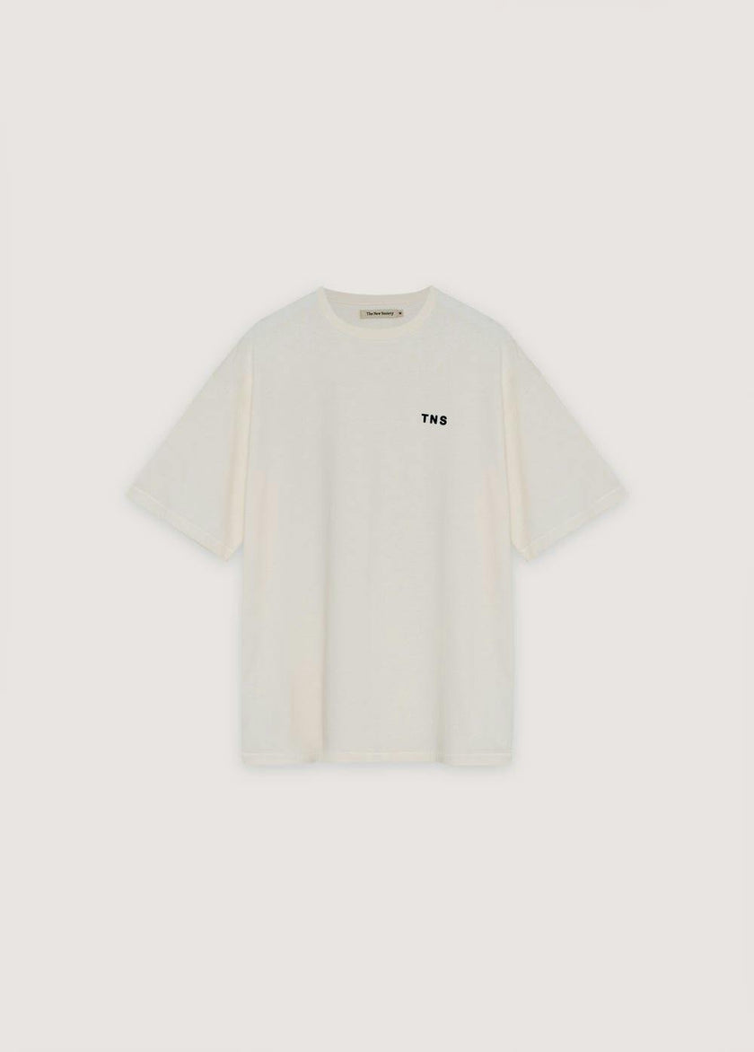 TNS Logo Men T-Shirt  Ecru