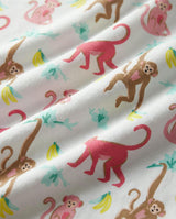Organic Polo Pajama Set with Shorts [Monkeying Around Pink]