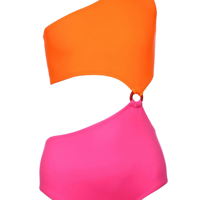 Fuji One-Shoulder One-Piece Swimsuit