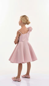 Pink Blush Riviera Off Shoulder Ruffle Dress
