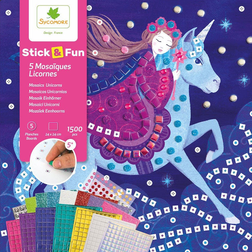 Stick'N Fun - Mosaics Unicorns - 5y+