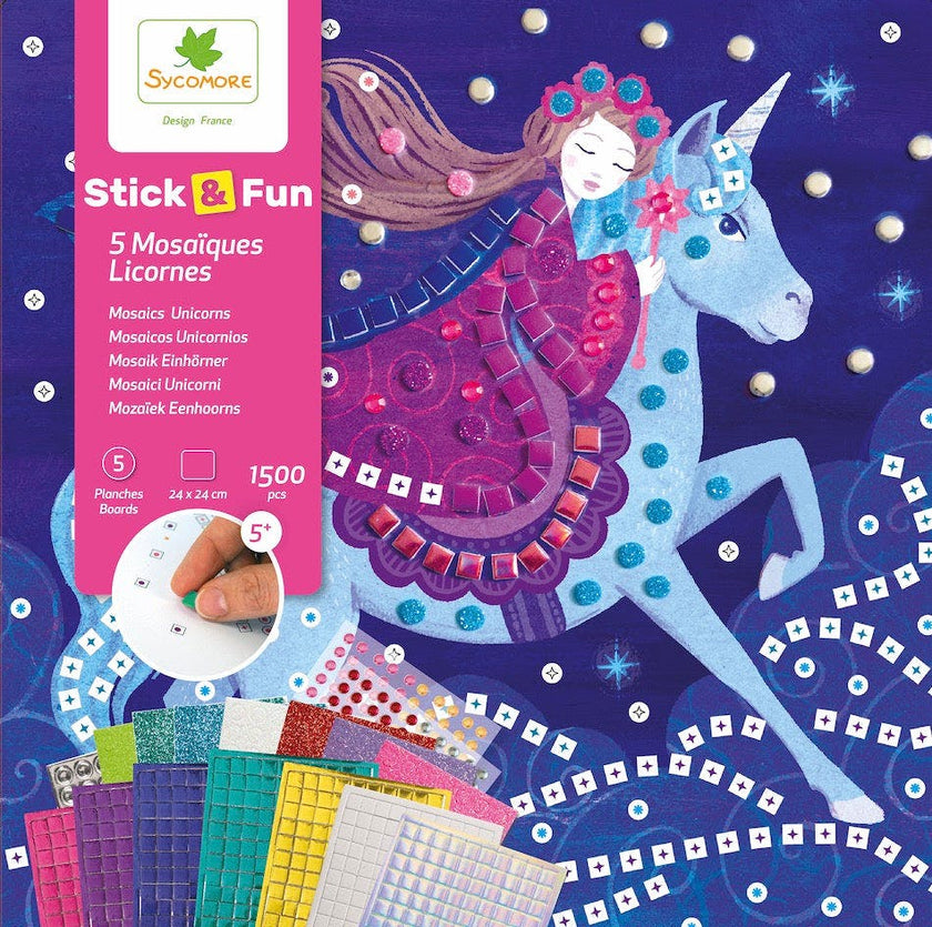 Stick'N Fun - Mosaics Unicorns - 5y+