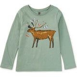 & Butterflies Graphic Tee, Green