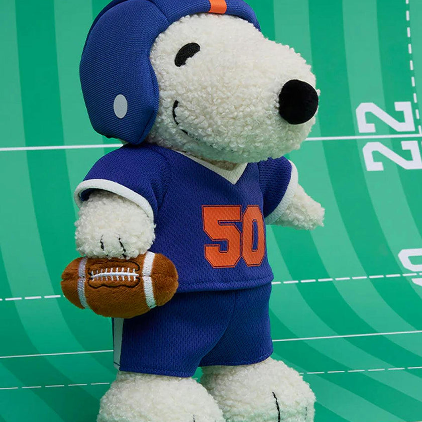 Plush Peanuts Snoopy American Football 9"