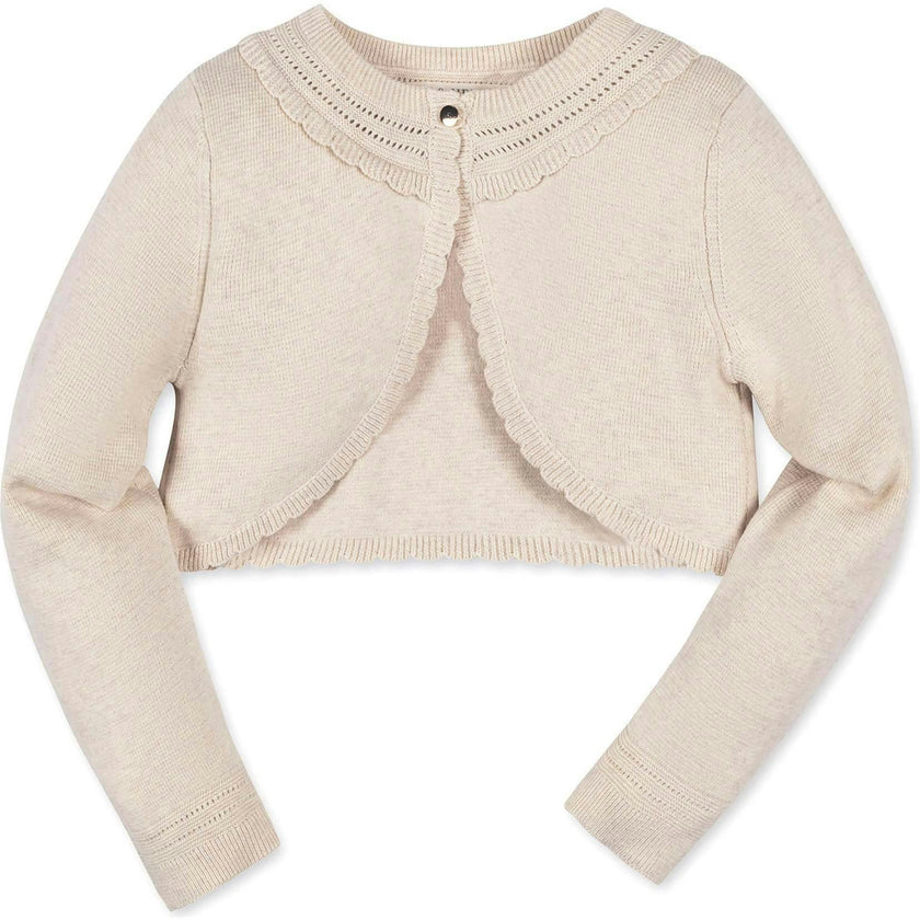 Organic Cropped Special Detail Sweater Cardigan