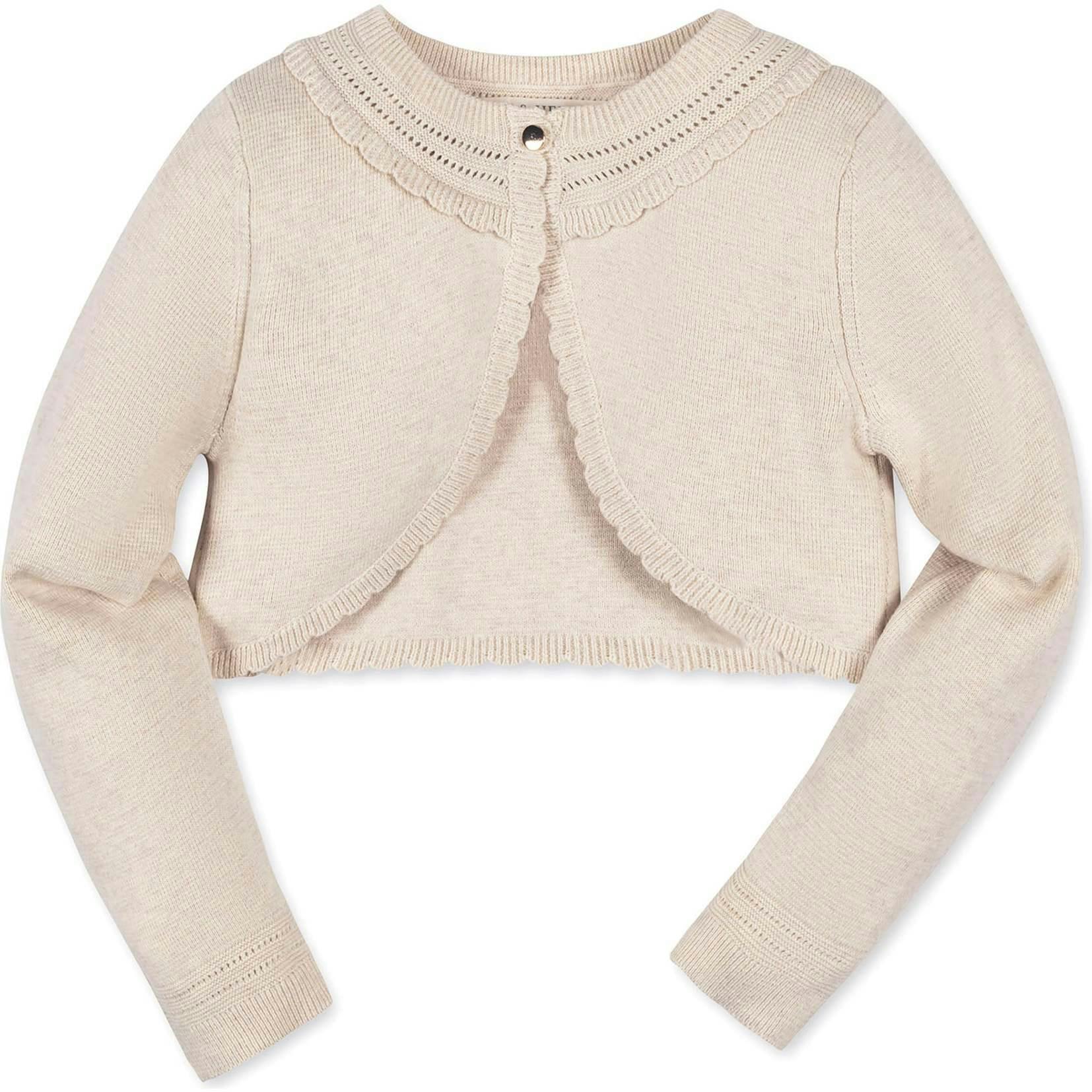 Organic Cropped Special Detail Sweater Cardigan
