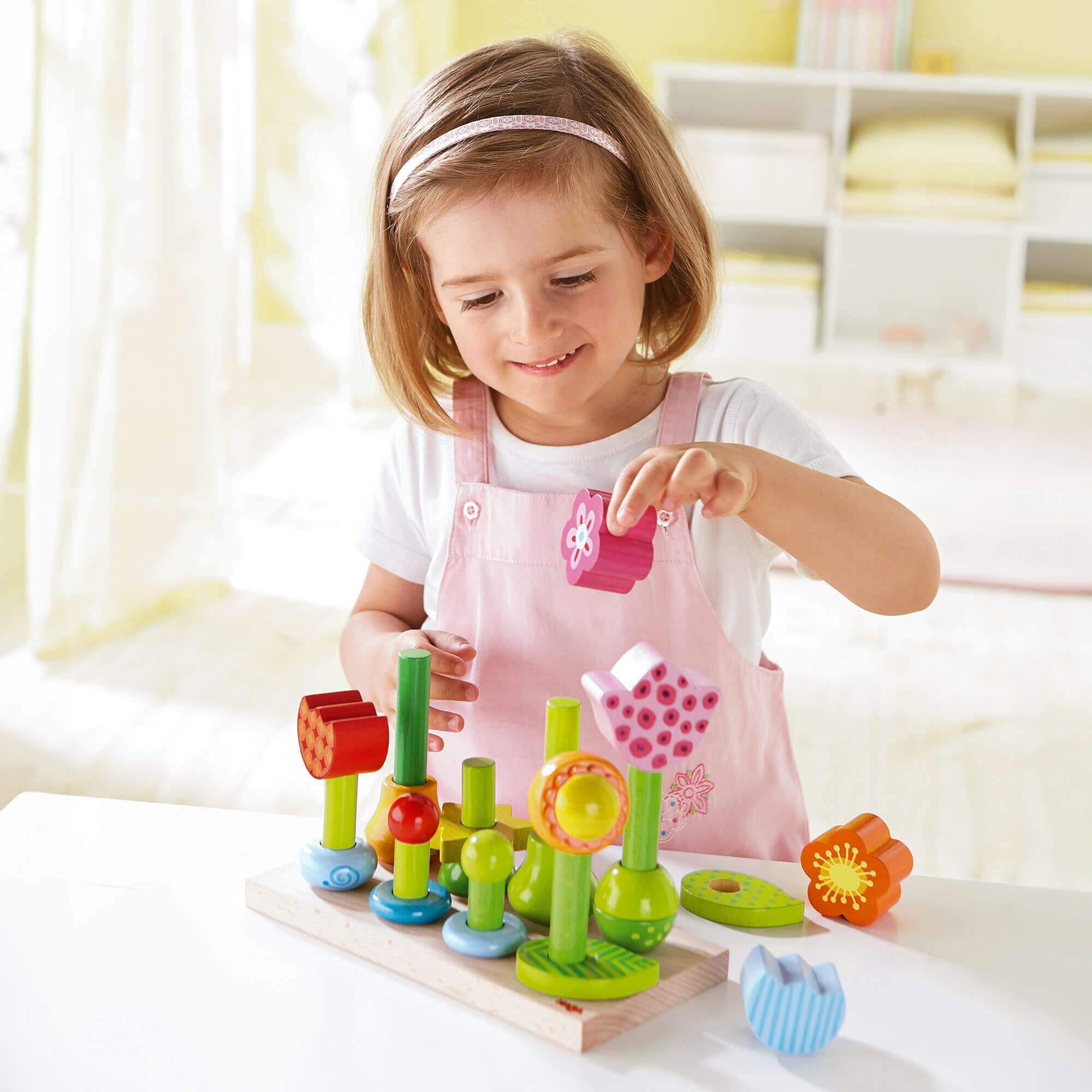 Flower Garden Stacking & Sorting Toy – Maisonette