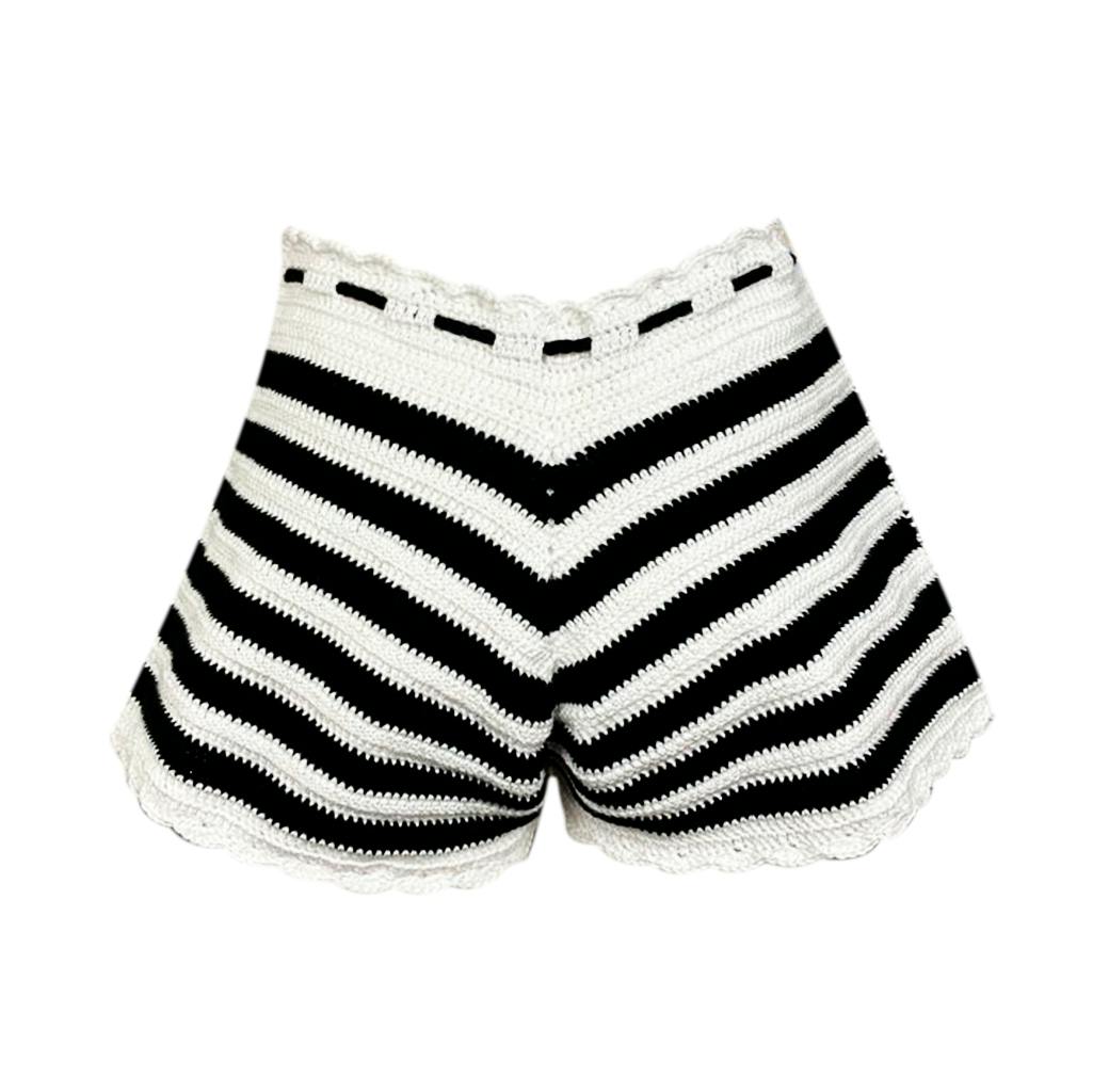 Pia Hand-Crochet Drawstring Short