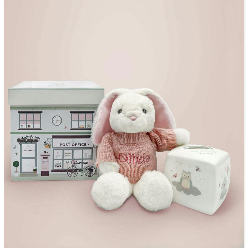 Personalized Pink and Little Love Money Box