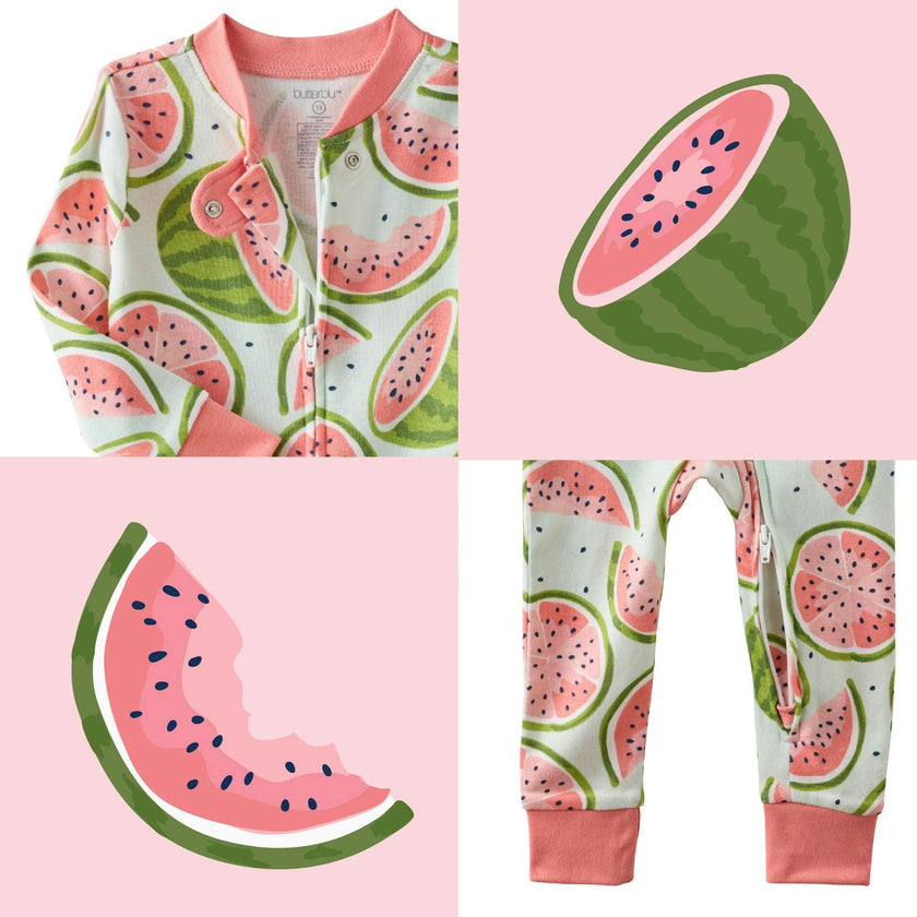 SHAWN Snug-fit Footless Baby Pajamas for Boys & Girls