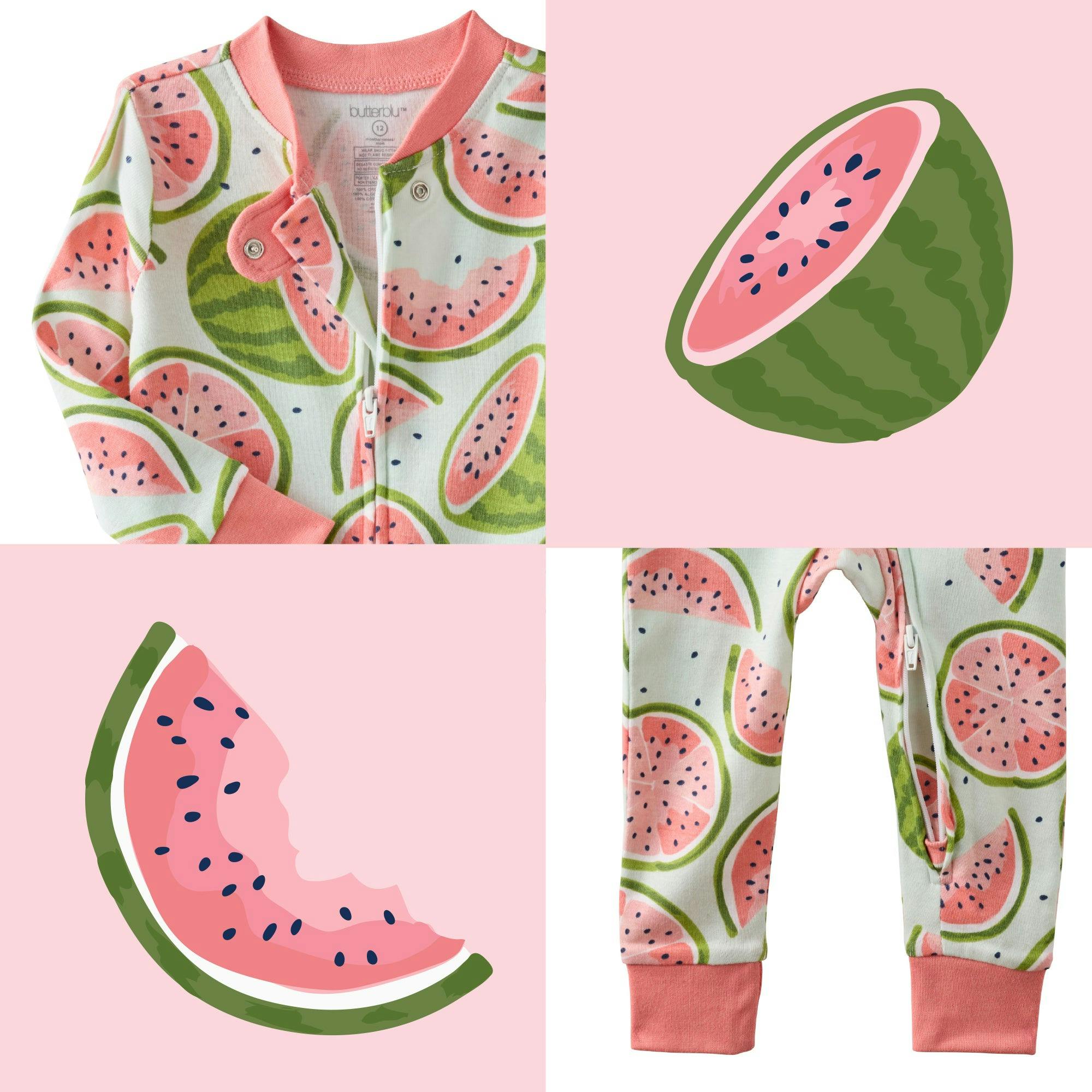 SHAWN Snug-fit Footless Baby Pajamas for Boys & Girls