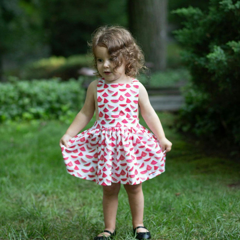 Pinafore Dress in Watermelons