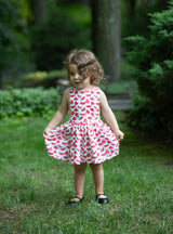 Pinafore Dress in Watermelons