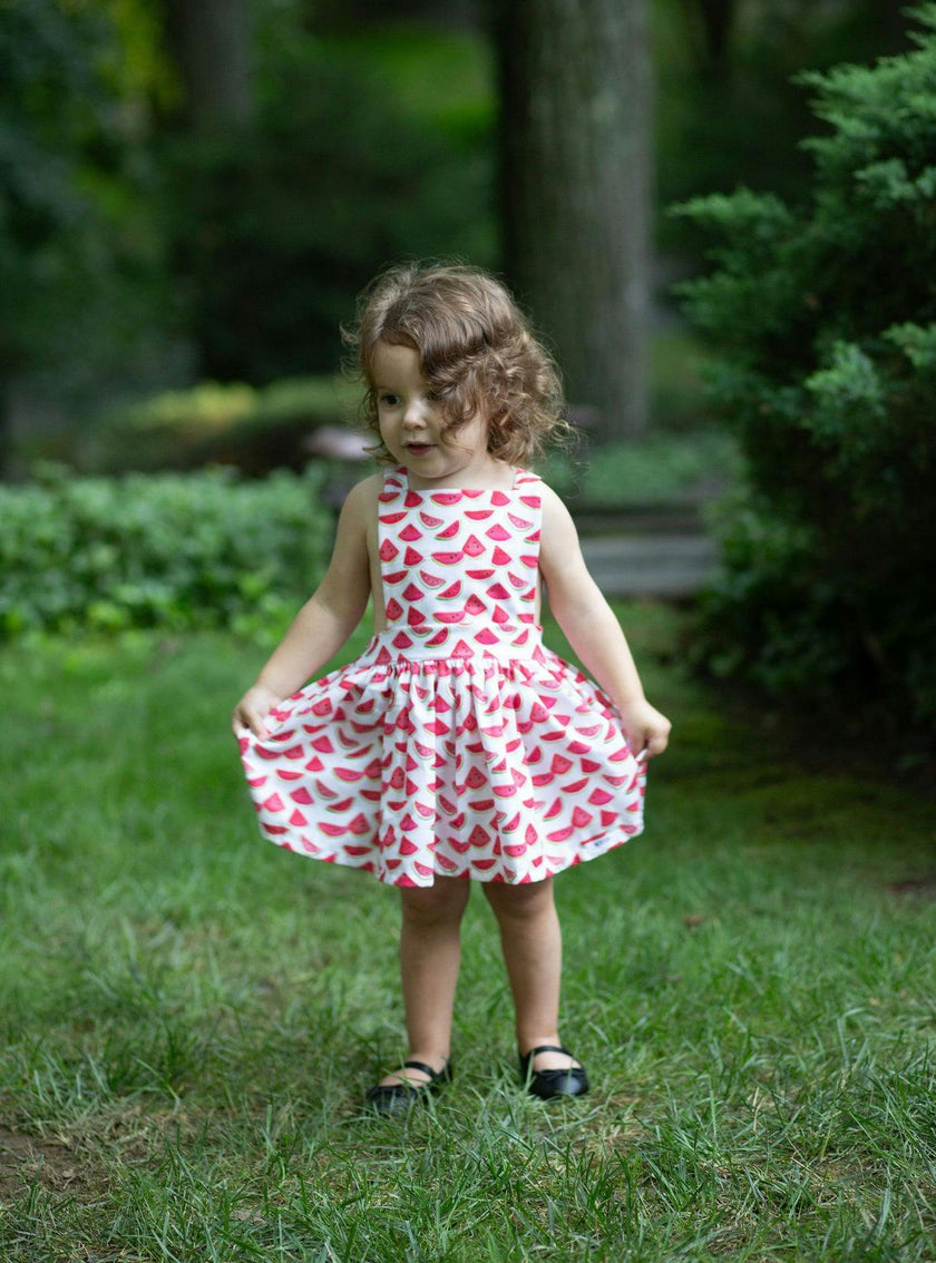 Pinafore Dress in Watermelons