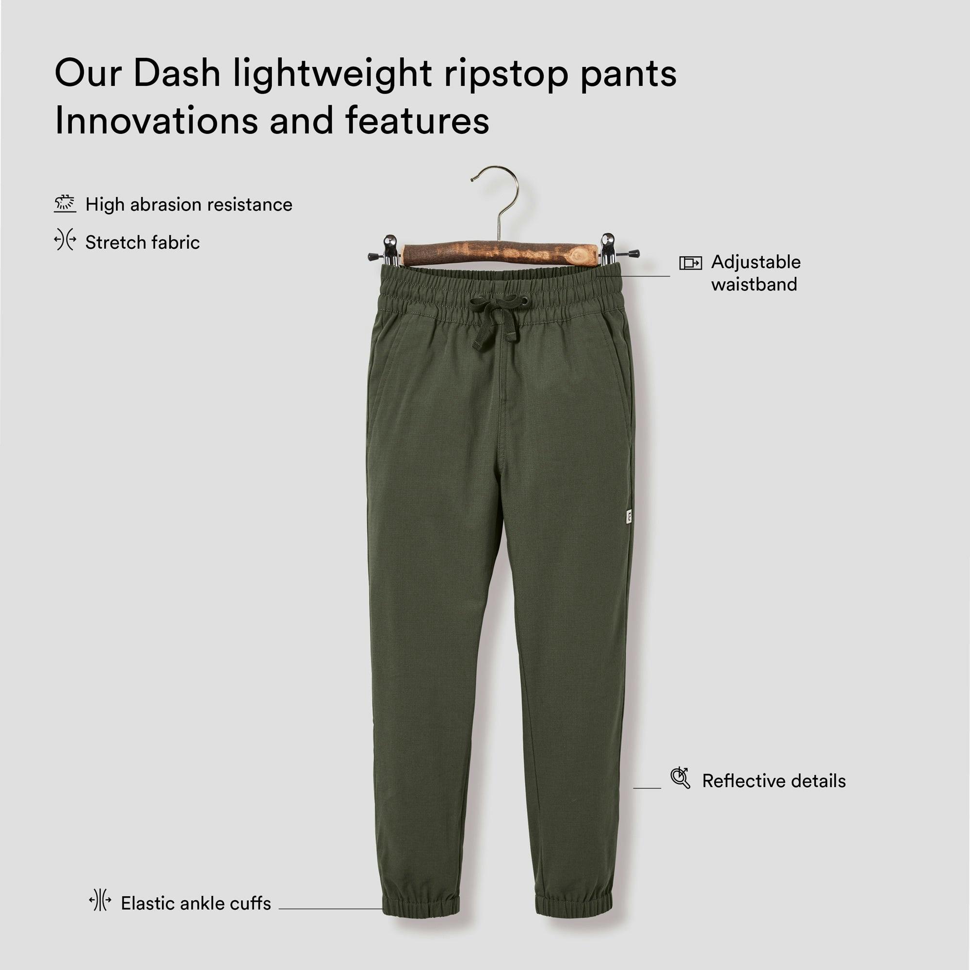 Dash Lightweight Elastic Waist Drawstring Ripstop Pants