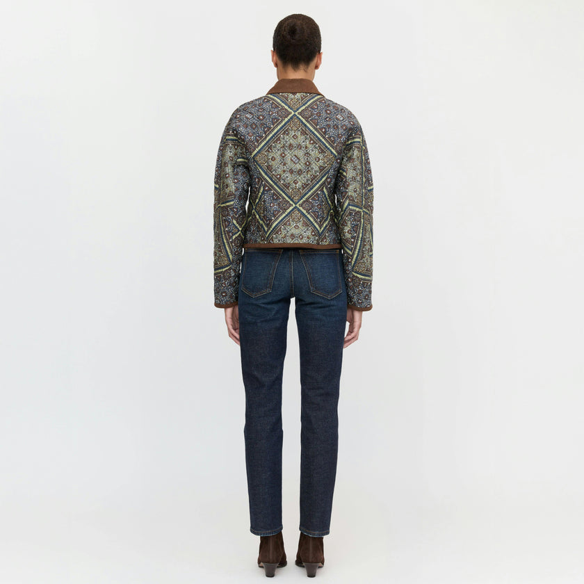 The Dax Jacket - Olive Equestrian Scarf
