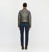The Dax Jacket - Olive Equestrian Scarf