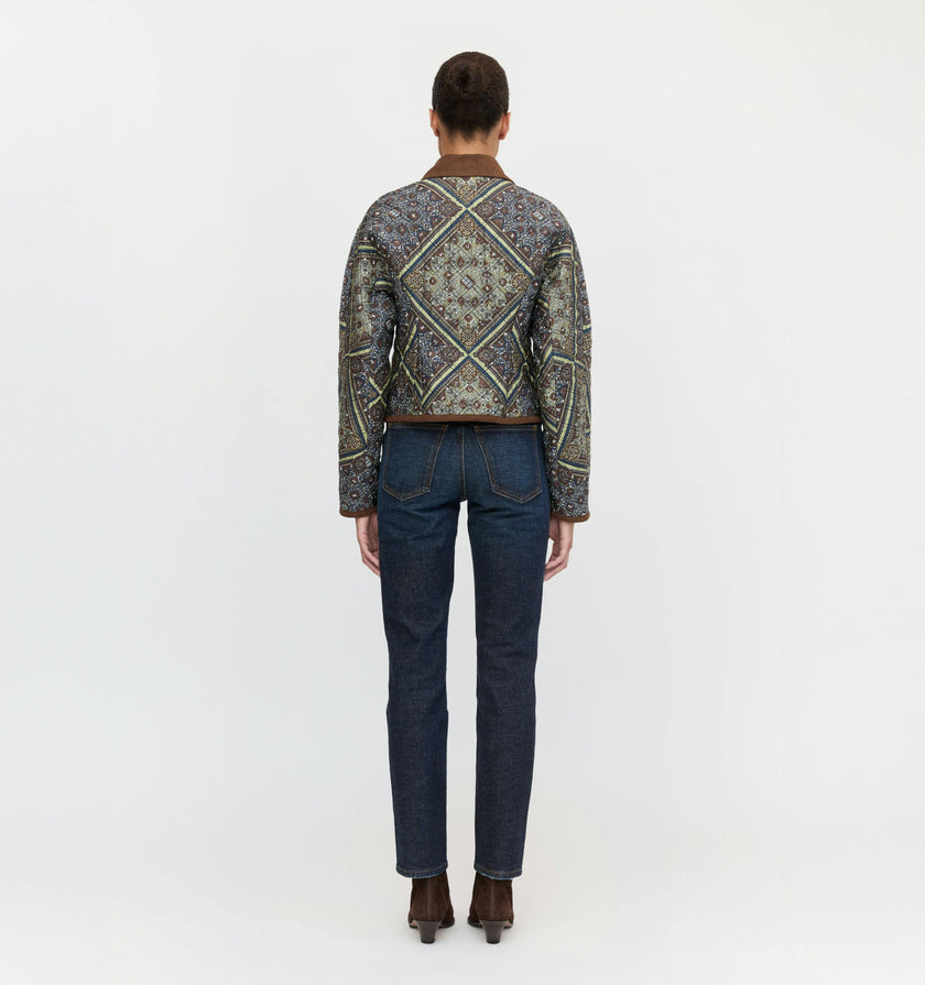 The Dax Jacket - Olive Equestrian Scarf