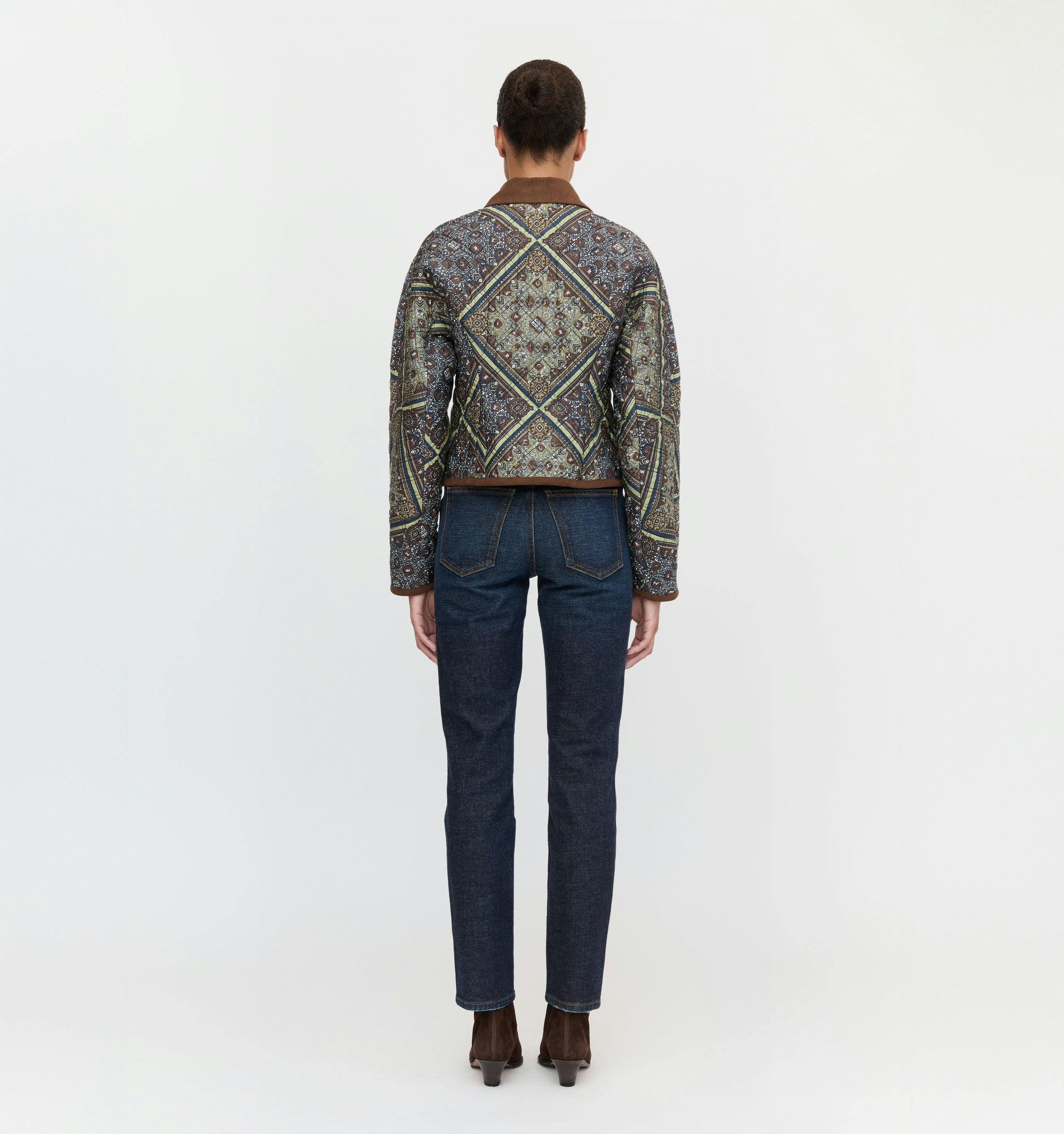 The Dax Jacket - Olive Equestrian Scarf