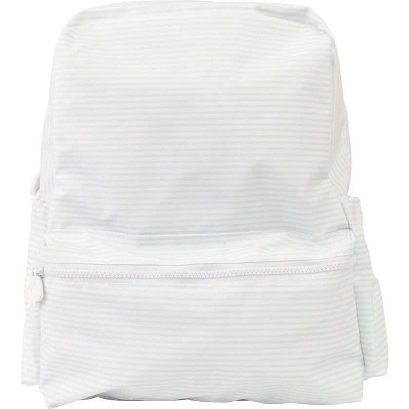 The Backpack in Light Blue Stripe