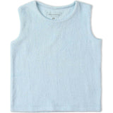 Organic Sleeveless Tee & Shorts Set - Light Blue