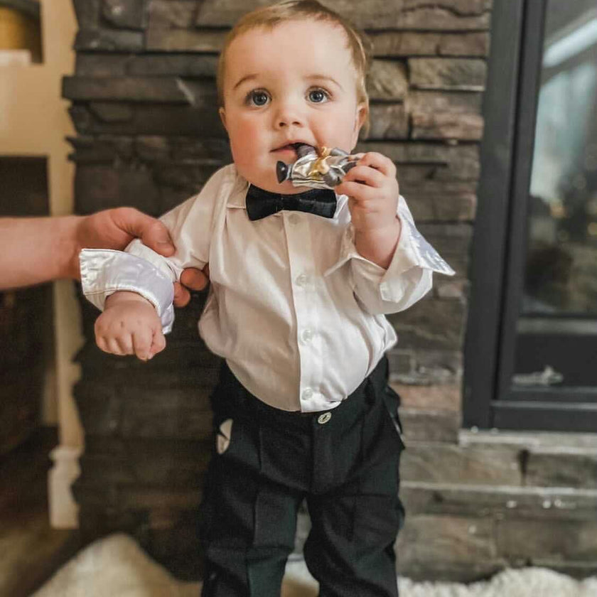 Tuxedo Shirt and Pants Set