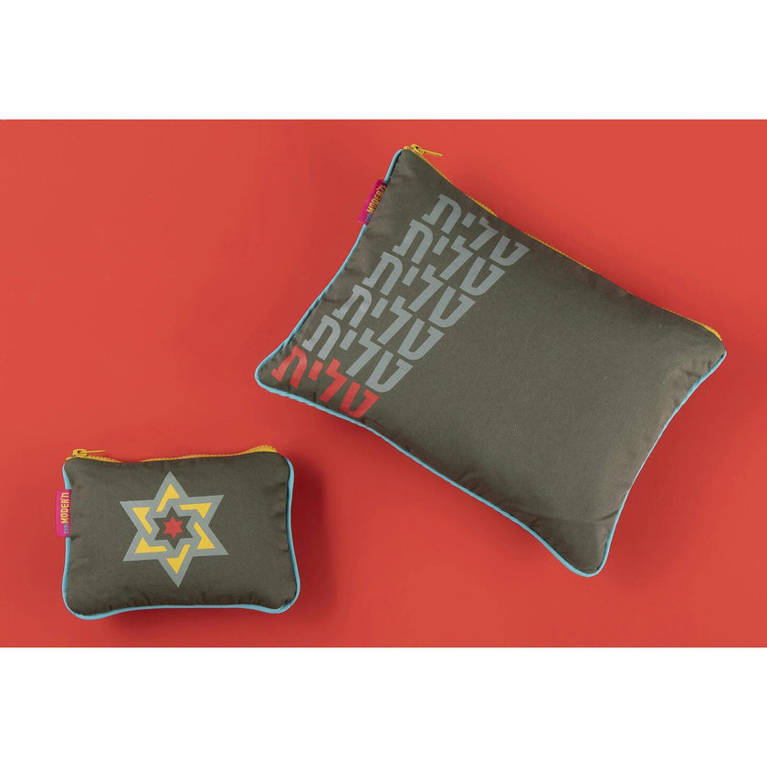 Tallit & Tefillin Olive Cotton Twill Bag Set