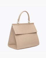Large, Insulated, Chic Lunchbox, Cream Croc
