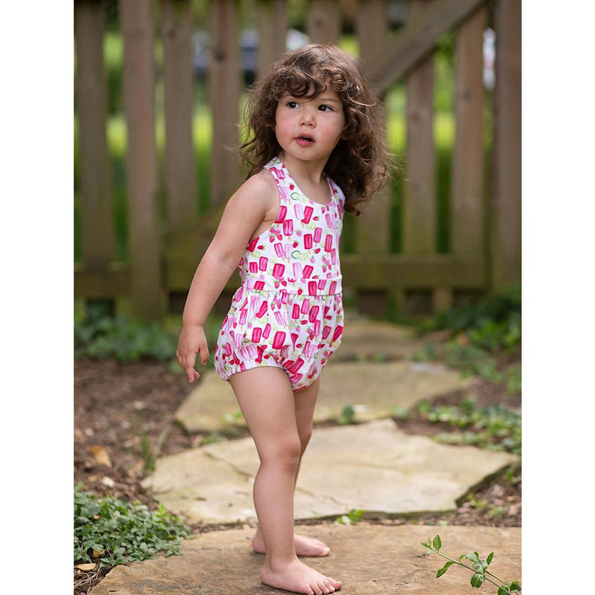 Popsicles Cross Back Bubble Romper