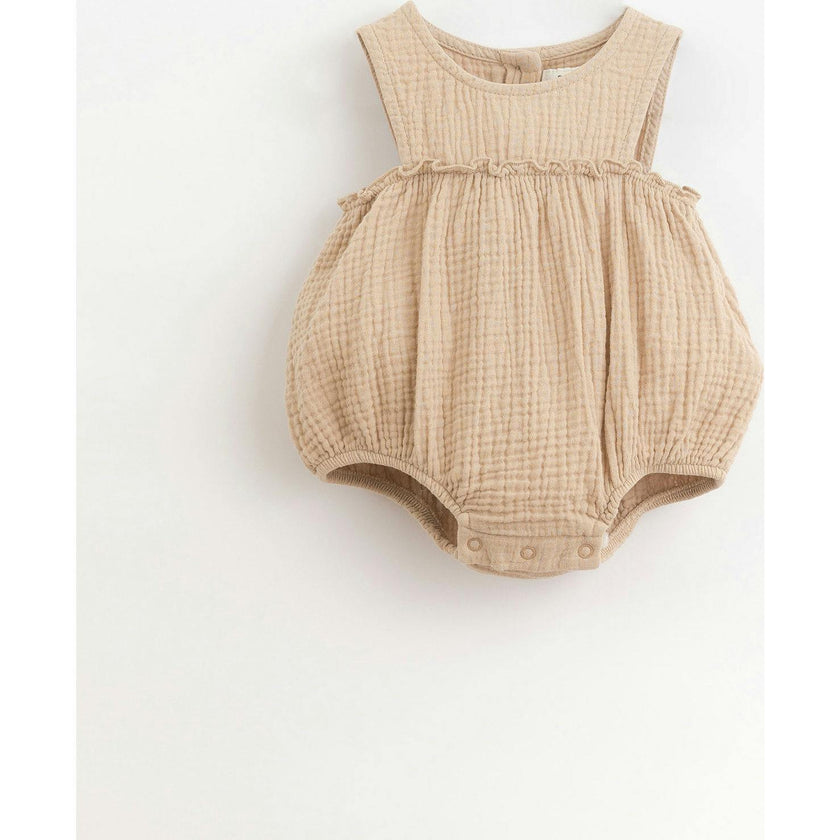Chest Ruffle Woven Bubble