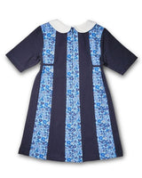 Floral Print Knit Colorblock Dress