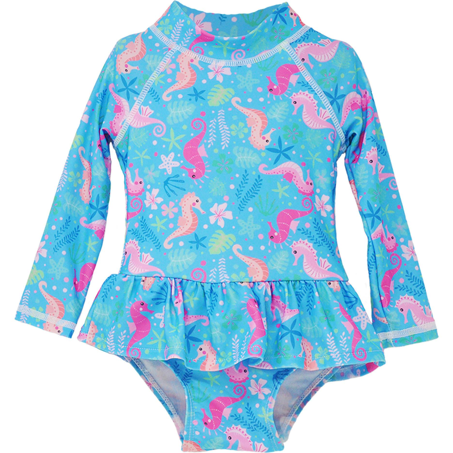 UPF 50+ Alissa Infant Ruffle Rash Guard Swimsuit - New